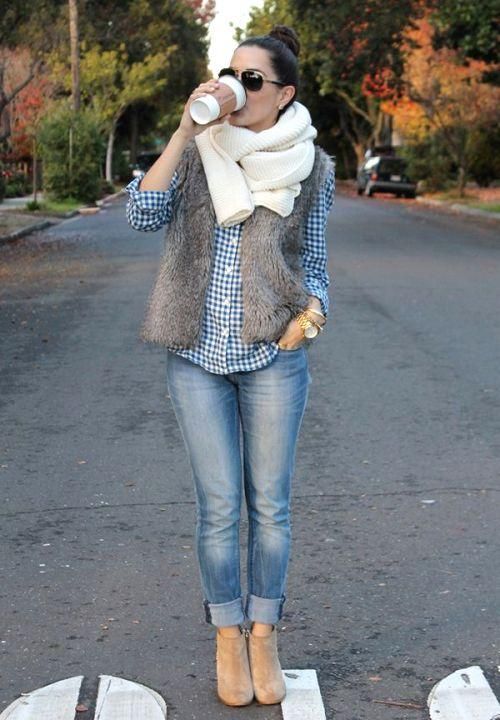 Cozy winter outfits for skinny girls