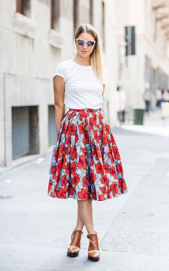 summer skirt outfit
