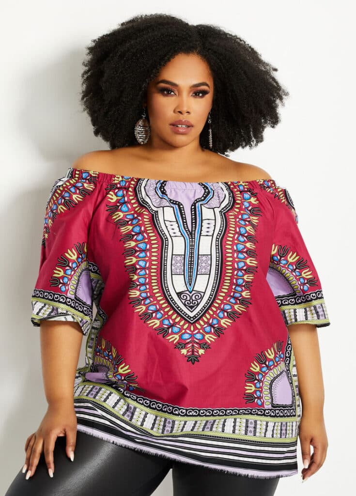 Short Dashiki Dresses For Plus Size Women