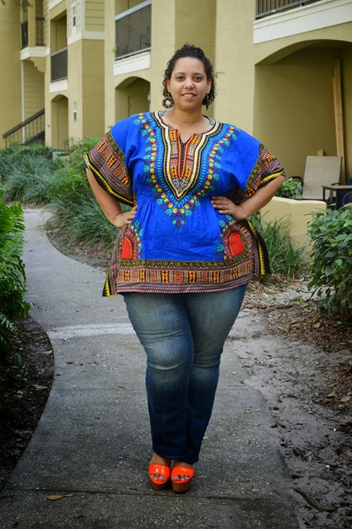 Short Dashiki Dresses For Plus Size Women