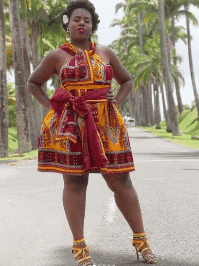 Short Dashiki Dresses For Plus Size Women