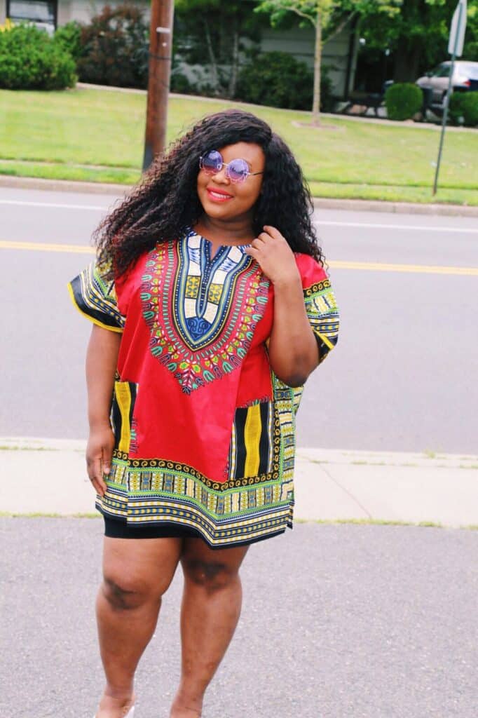 Short Dashiki Dresses For Plus Size Women