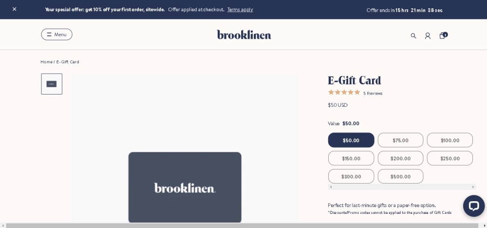 gift card ideas