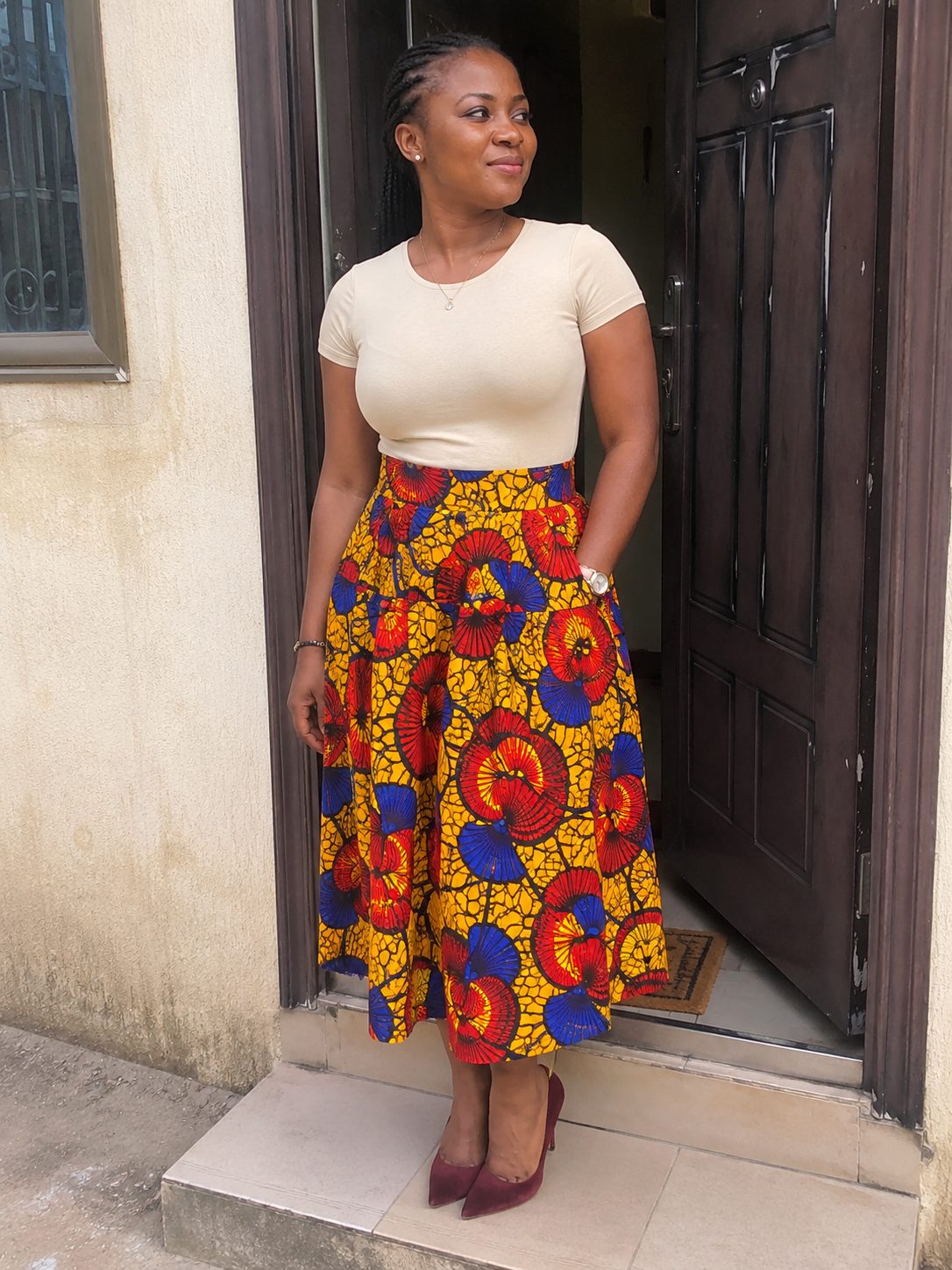 Keep the top plain and tucked