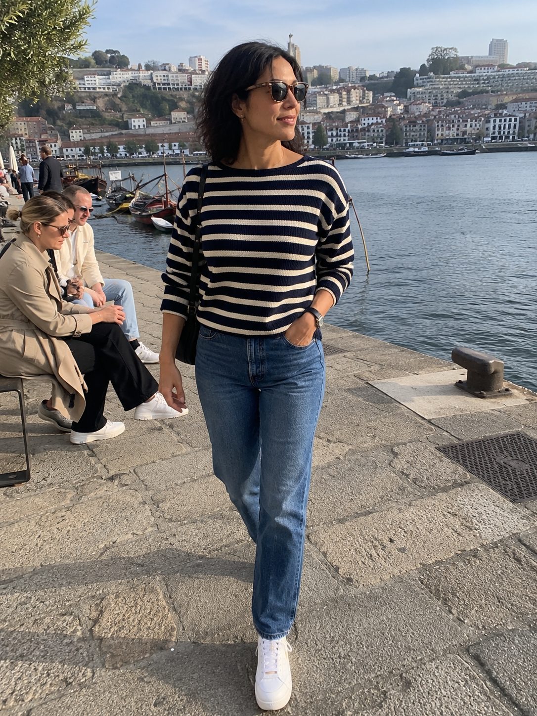Striped Breton Knit With Jeans