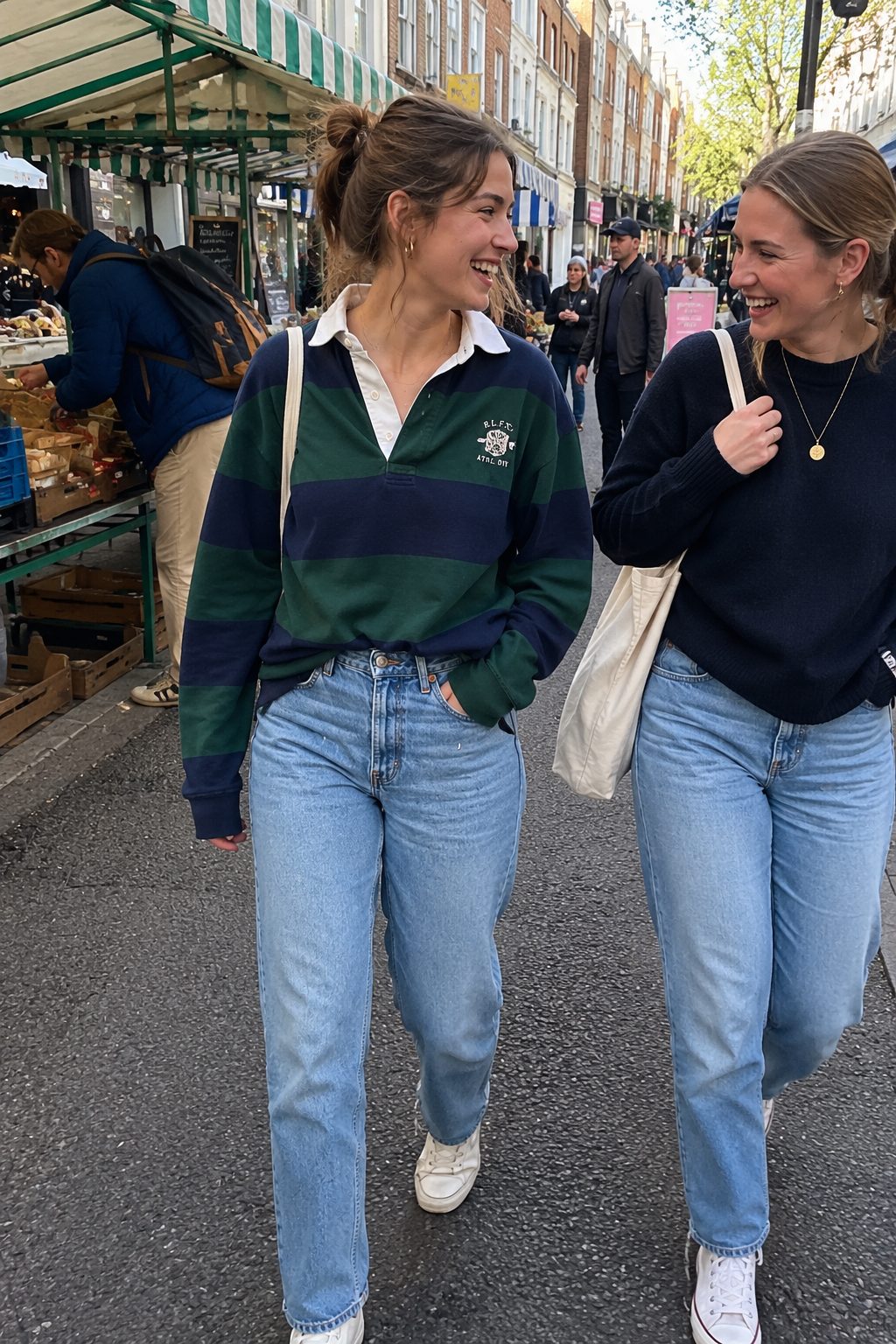 Rugby Shirt with Straight Jeans