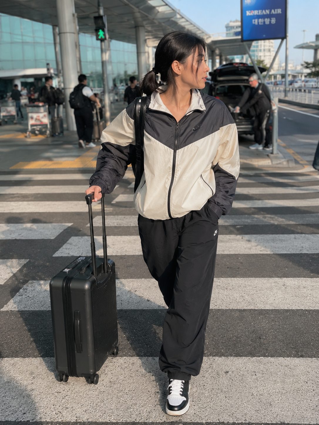 Windbreaker with Track Trousers