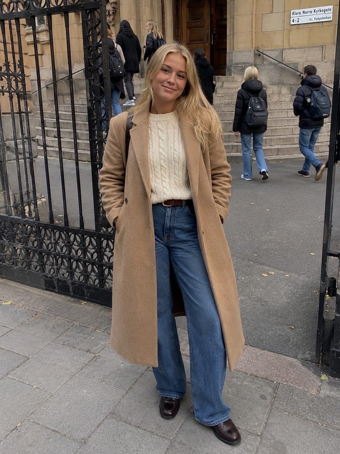 Layered vest, shirt and coat