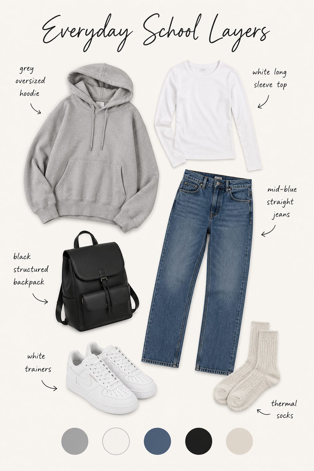 Long coat and roll neck winter outfit collage