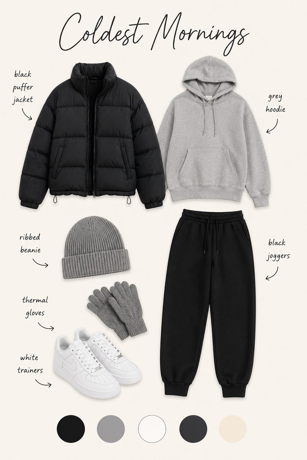 Sweatshirt and midi skirt outfit collage