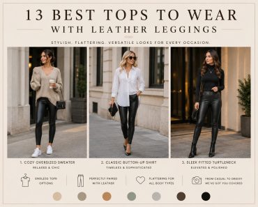13 Best Tops to Wear with Leather Leggings 13 Best Tops to Wear with Leather Leggings
