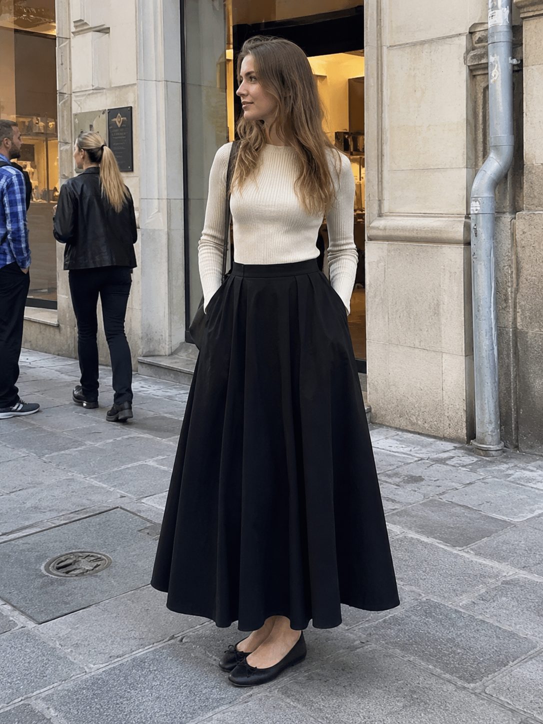 Balance the volume between top and skirt
