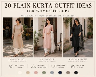 20 Plain Kurta Outfit Ideas for Women To Copy