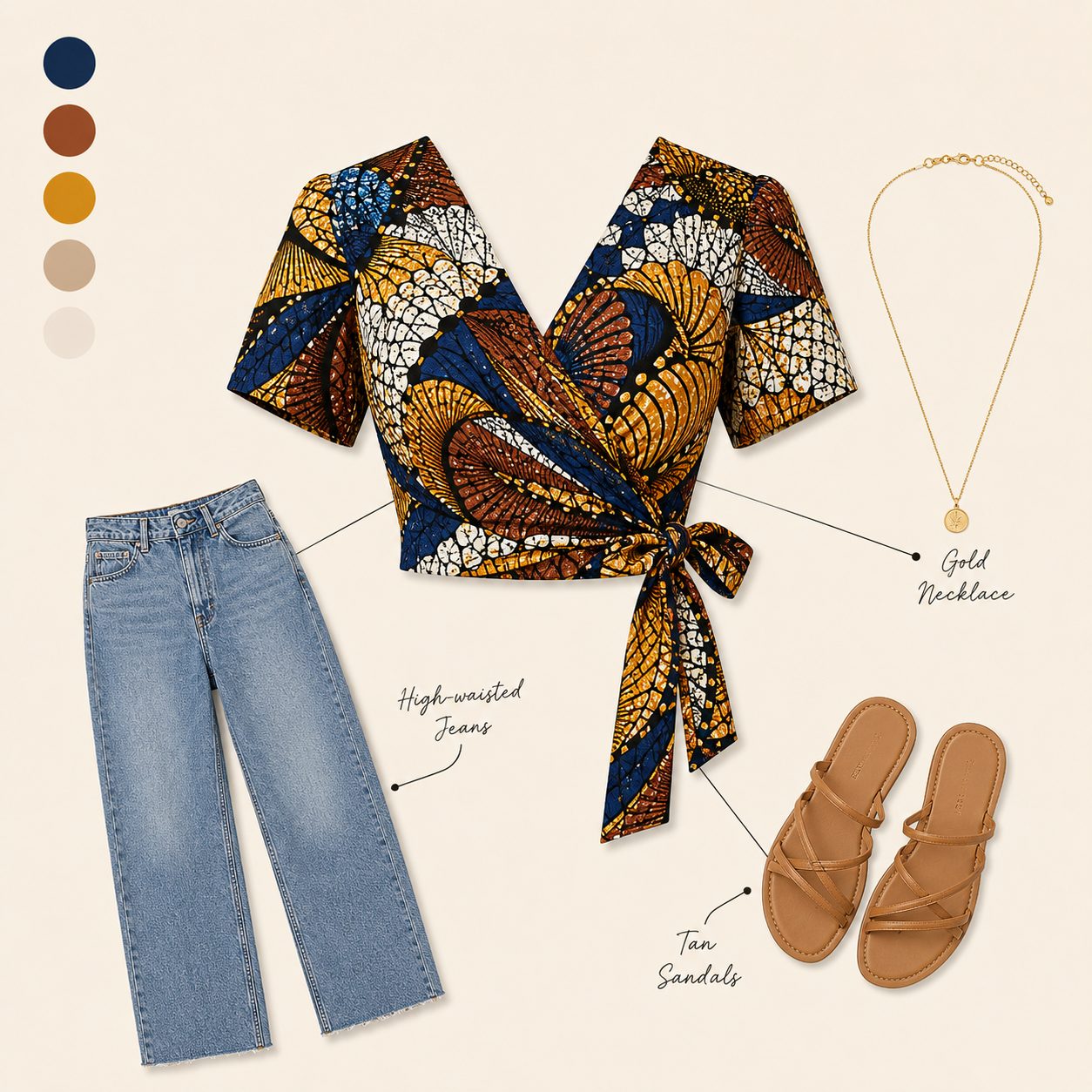 Wrap-Style Crop Top for Extra Tummy Coverage