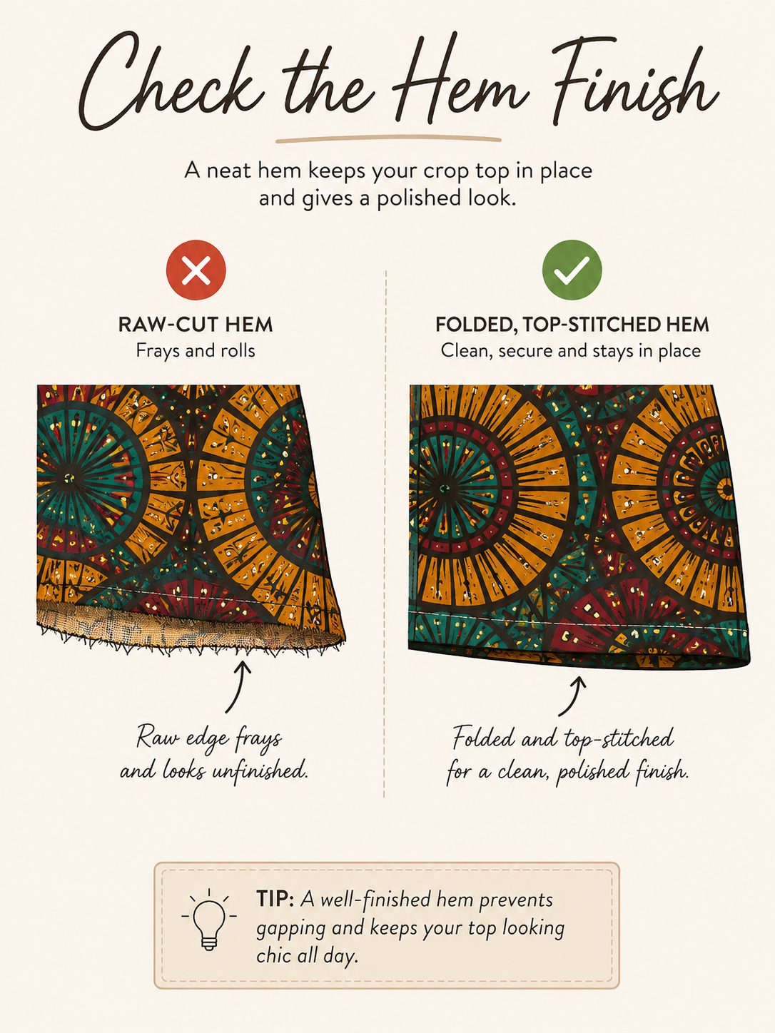 Choose a Structured Hem Over a Raw-Cut One for a Cleaner Line