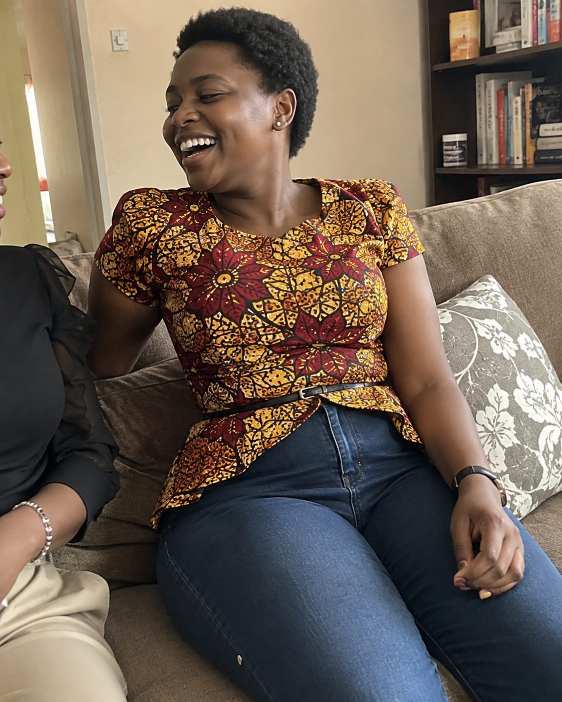 Ankara Peplum Top for Curvy Figures