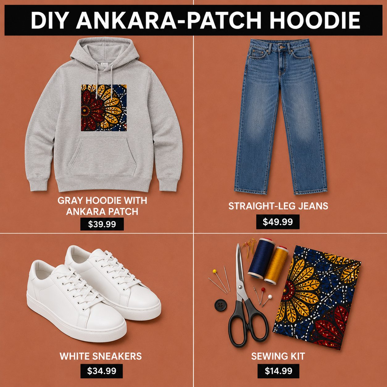 DIY Ankara-Patch Hoodie