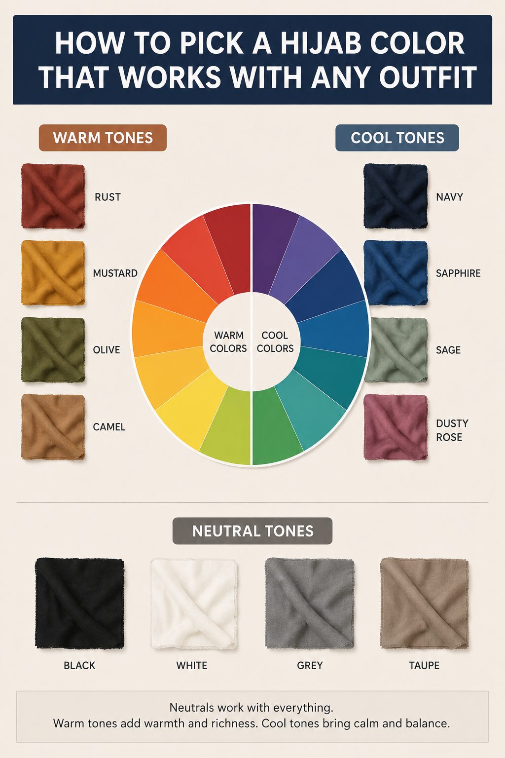 How to Pick a Hijab Color That Works With Any Outfit