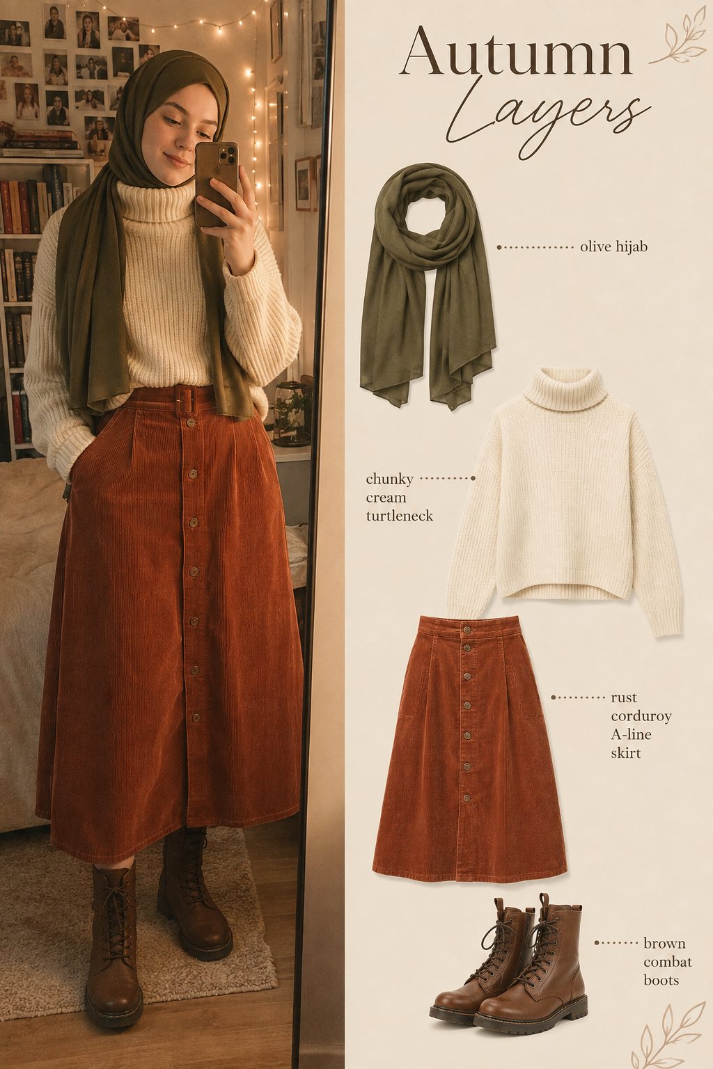 Utility Cargo Midi Skirt with a Cropped Bomber