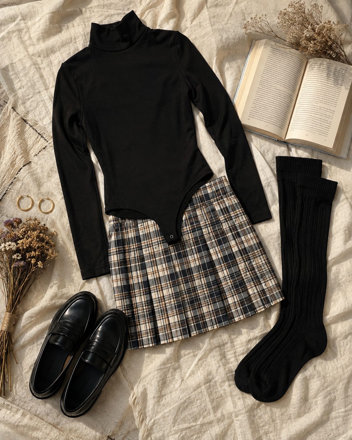 Bright ankle booties paired with colorful knee-high socks against a neutral outfit
