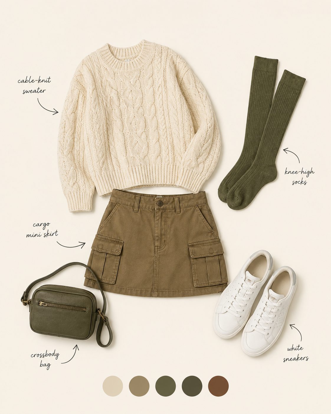 Skater dress with knee-high socks and heeled oxfords for a transitional-season look