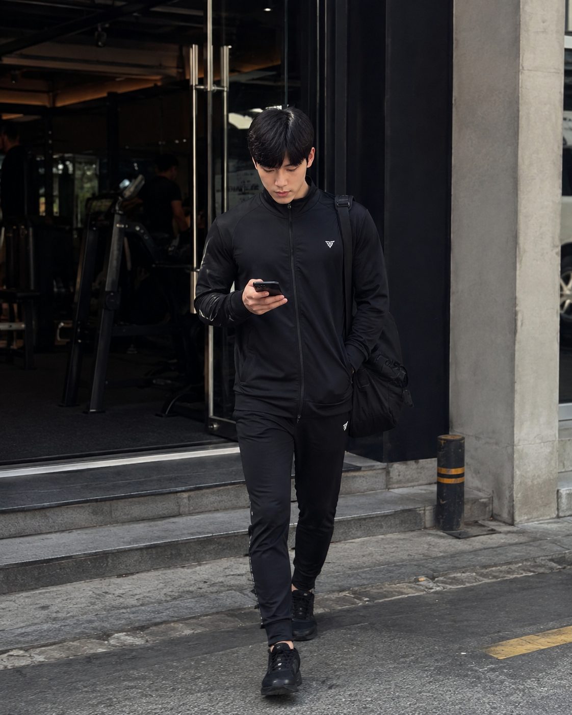 Track Jacket and Matching Joggers for a Gym-to-Street Look