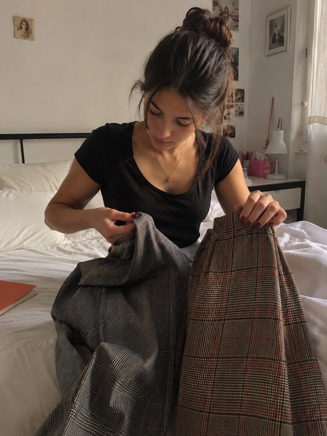 Size Up Half a Size When the Plaid Is Wool-Blend