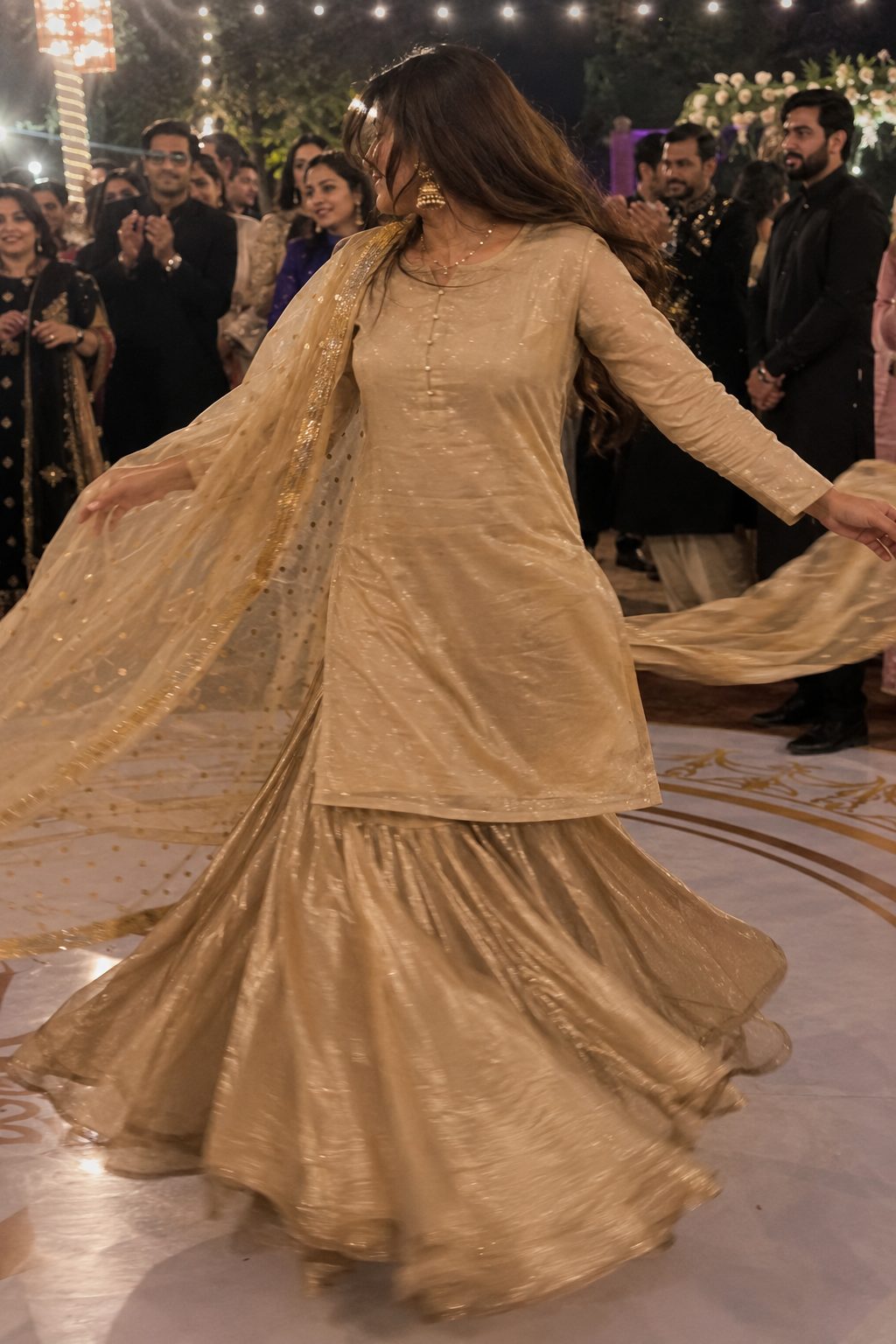 Kurta with Sharara for a Wedding Function
