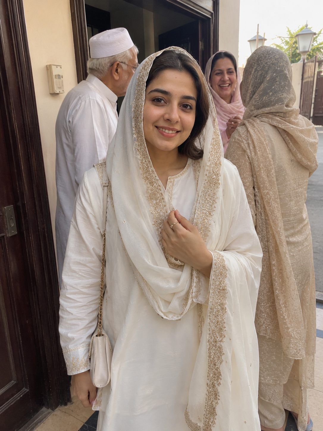 Kurta with Embroidered Dupatta for Eid