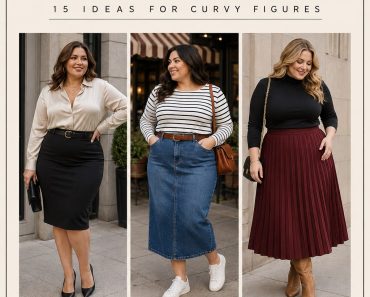 15 Perfect Plus Size Outfits Ideas with Skirts for Curvy Ladies