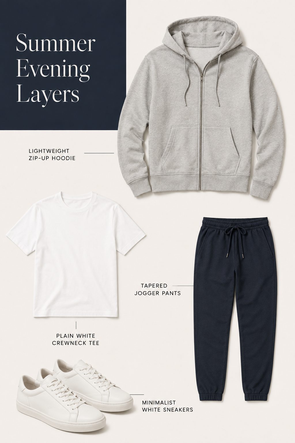 Lightweight Zip Hoodie for Cool Summer Evenings