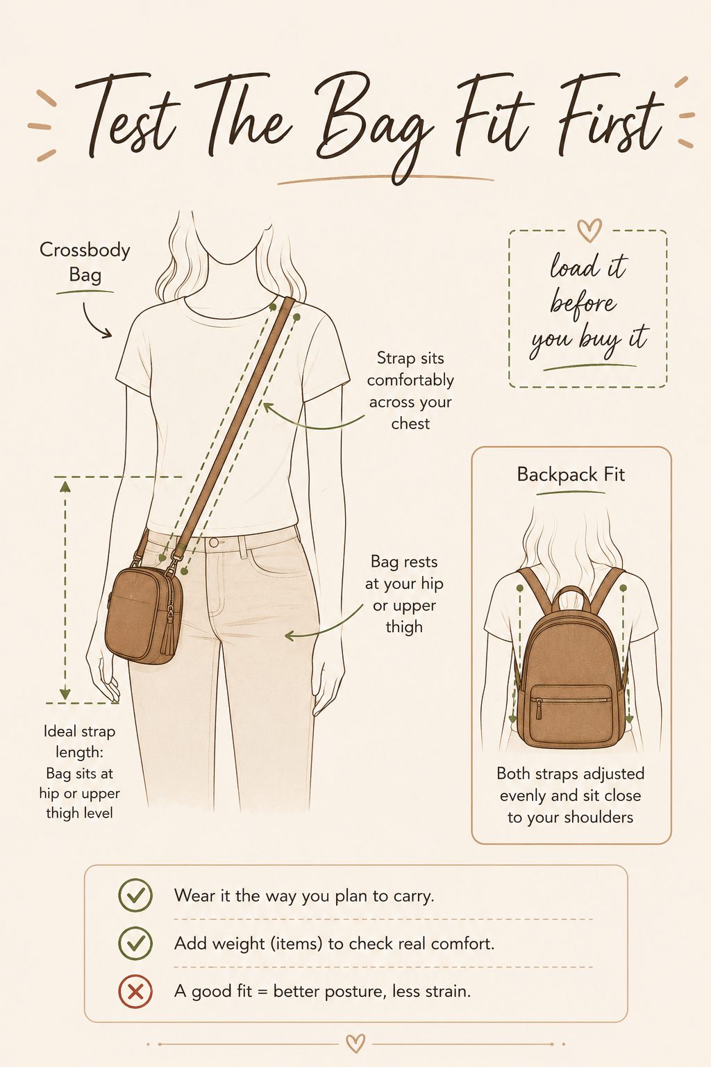 Test That Your Bag Sits Right on One Shoulder Before the First Day