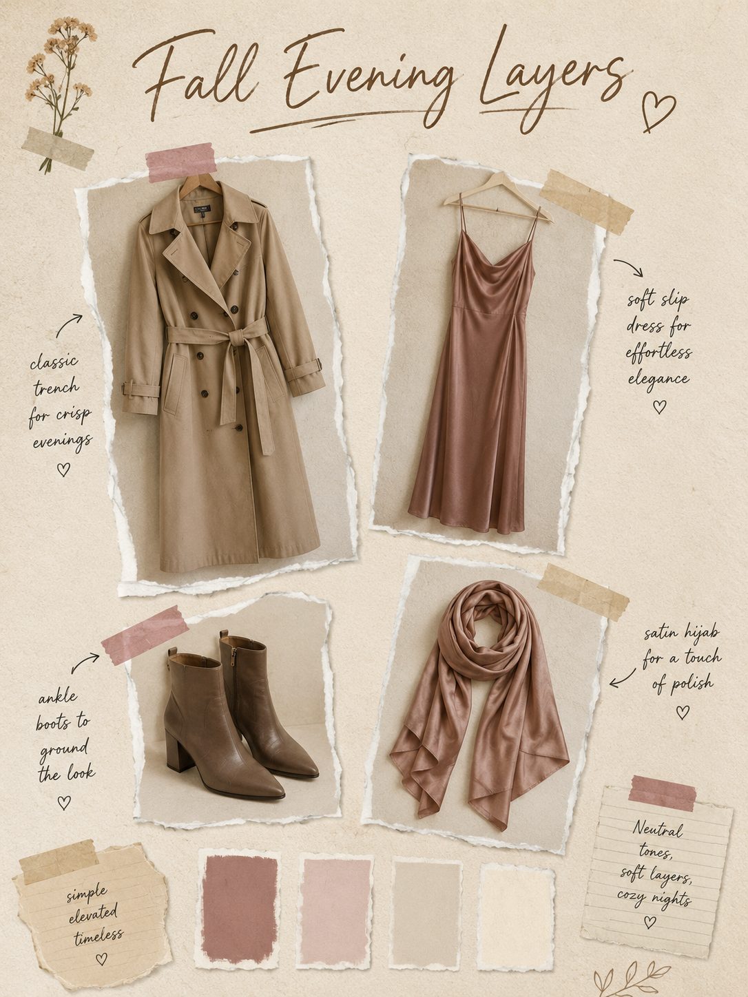 A Trench Coat Over a Slip Dress