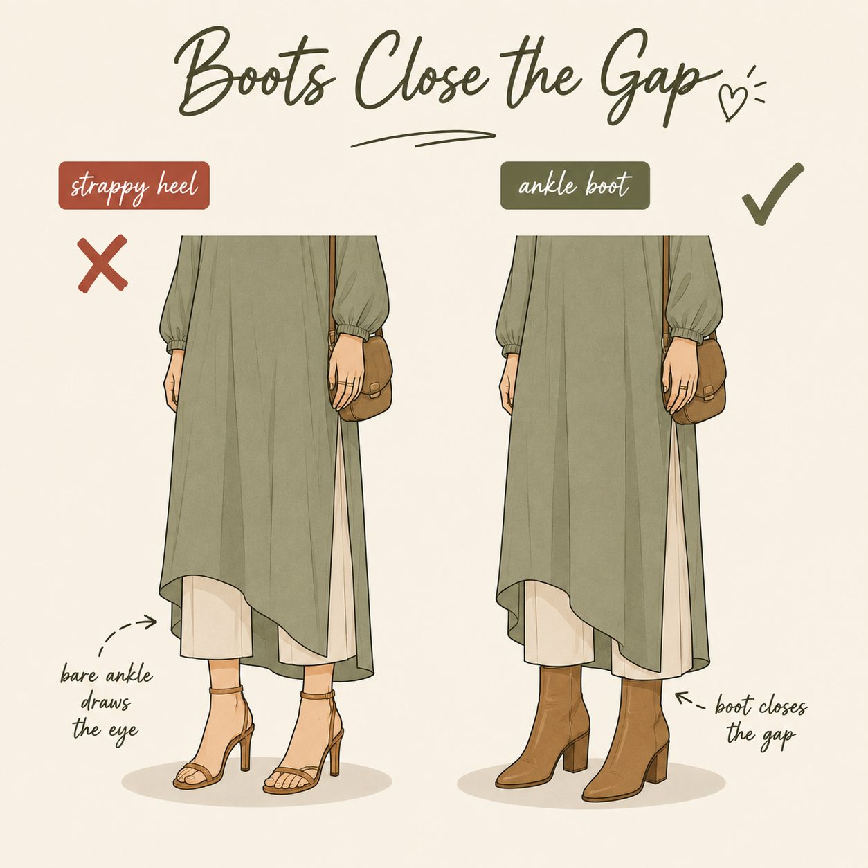 Pick Ankle Boots or Chunky Sneakers Over Strappy Heels