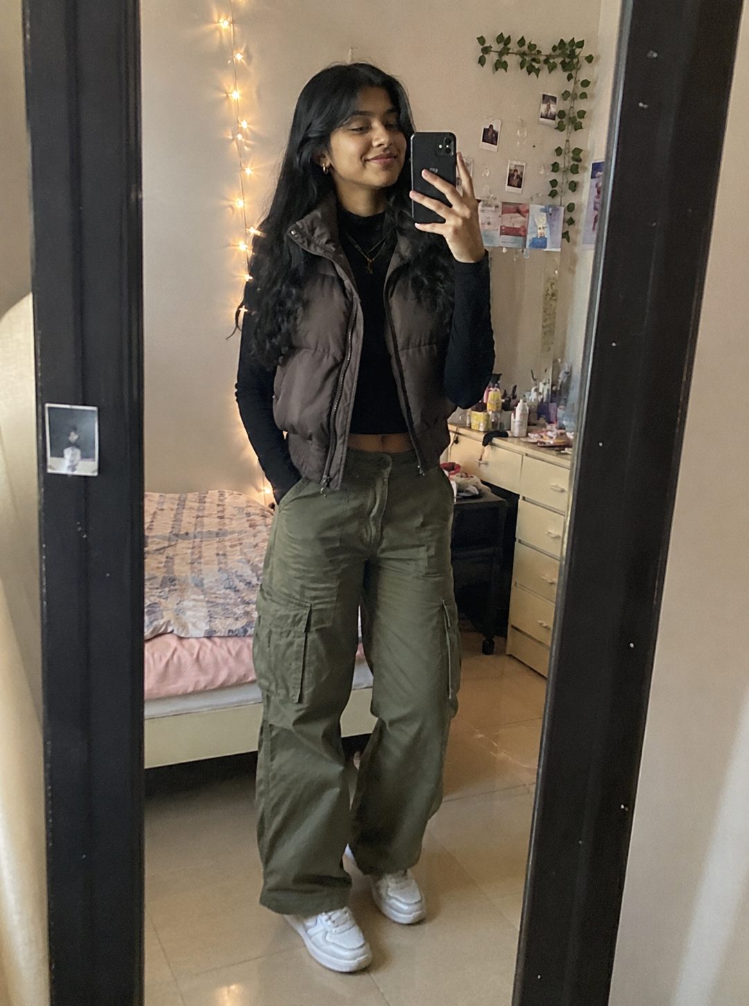 Velvet Blazer Over a Turtleneck With Wide-Leg Trousers