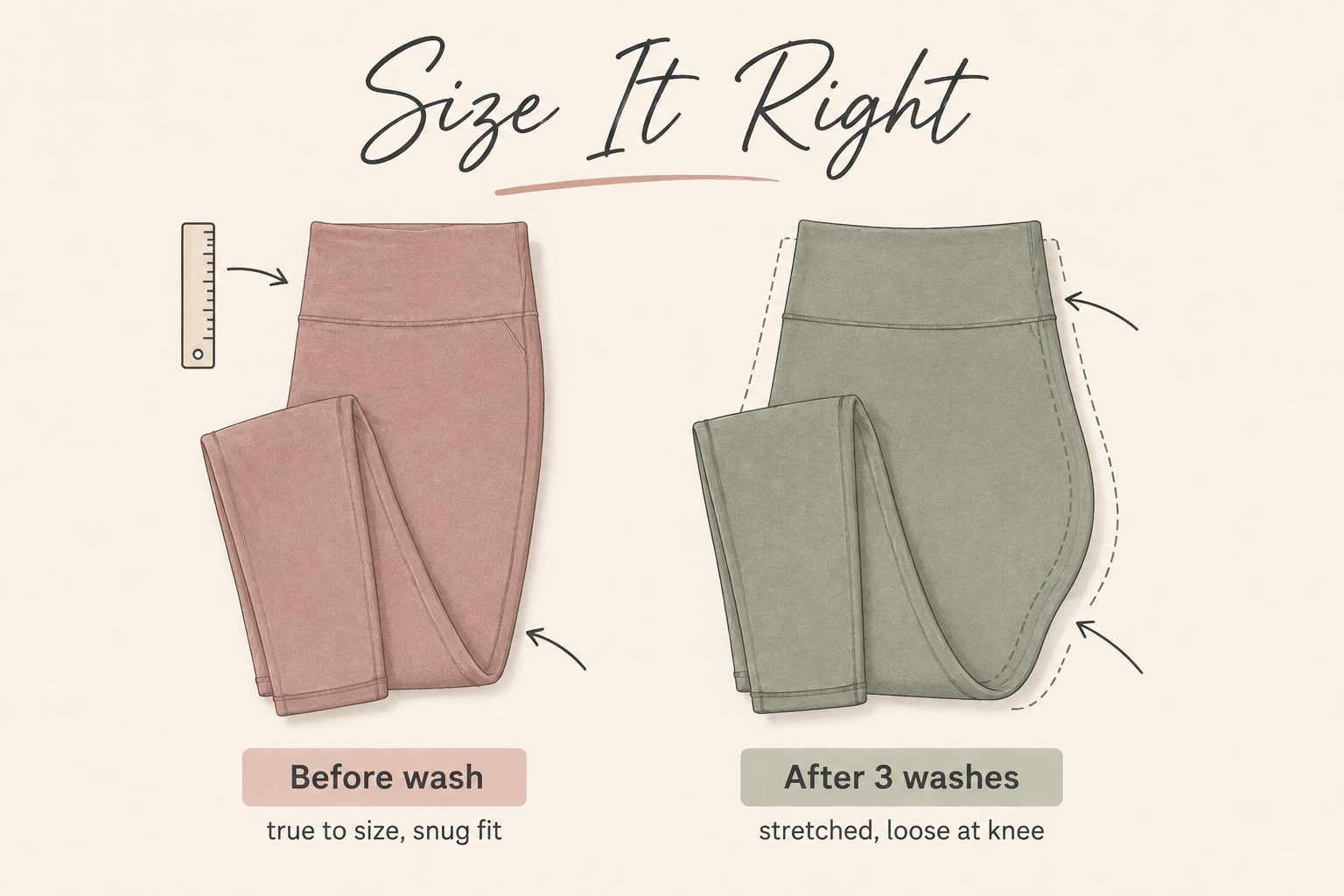 Size Down in Cotton-Blends, They Stretch After a Few Wears